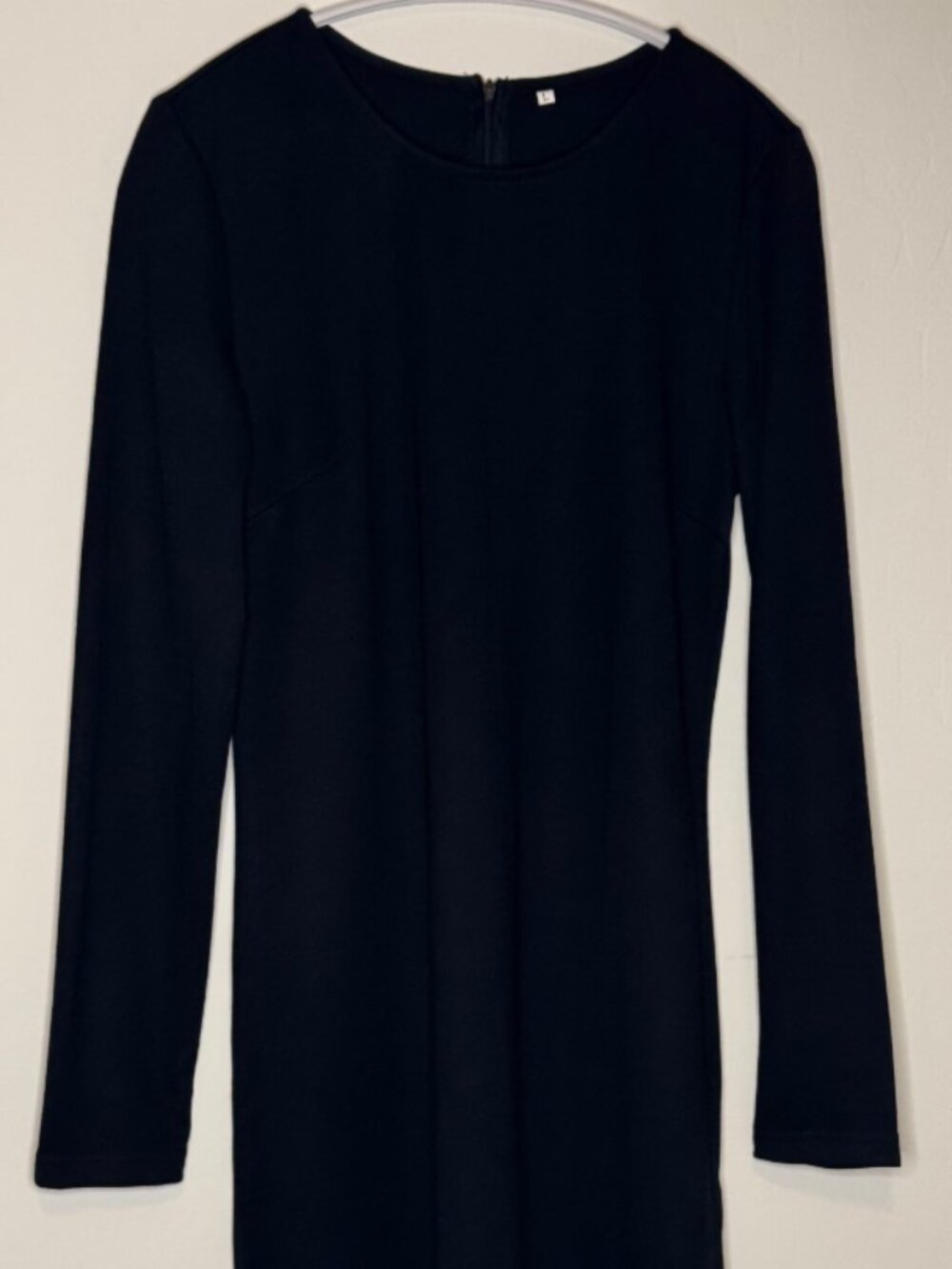 Black long-sleeve dress